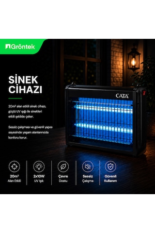Uv Işıklı Elektrikli Sinek Cihazı / Sessiz Ve Etkili Haşere Kovucu 2x10w 2x10 W