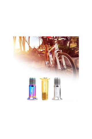 Yaozixa Bisiklet Arka Vites Rulmanı Sabitleme Çivisi - Tc4 Titan Alyuminyum, M5 14.2mm, Torx 3 Kafa, Gökkuşağı Rengi, 2 Adet/ Kutuda Çok Renkli