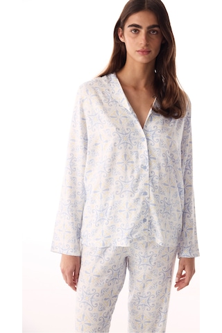 Penti Kırık Beyaz Relax Time Düğmeli Gömlek Pantolon Pijama Takımı