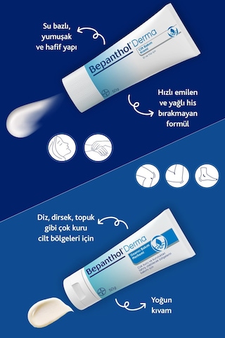 Bepanthol Tüm Cilt Tiplerine Uygun Cilt Bakım Kremi 50 G