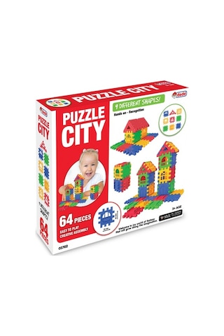 Dede Puzzle Citiy 64 Parça Puzzle