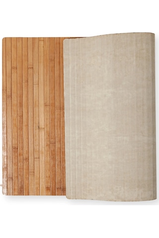 Bambu Kaydırmaz Tabanlı Paspas Banyo Kapı Ve Çok Amaçlı (447067625) Camel