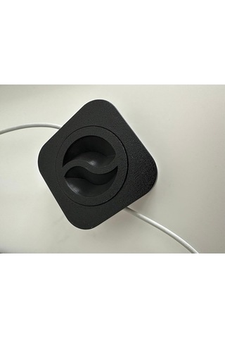 Logolu Makaralı Şarj Kablosu Sarıcı - Pratik Kablo Düzenleyici Apple