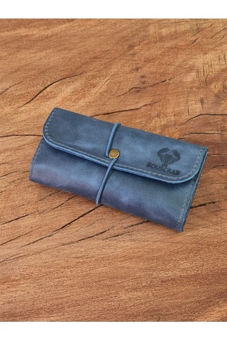 Tütün Kesesi Cüzdan Tütünlük Gerçek Deri Açık Boyut: 13cm 19cm Kapalı Boyut: 7cm 13cm