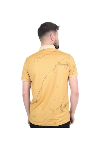 Cengiz İnler Baskı Desenli Erkek Polo Yaka T-shirt