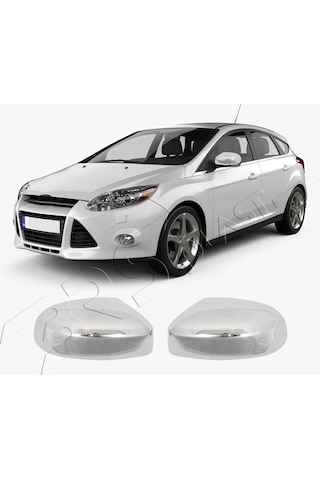 Ford Focus Uyumlu 2011-2017 Ayna Kapağı 2 Parça Abs Krom Kaplama