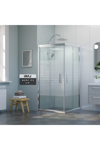 İmaj Banyo Mode İce A-16 Kare Duşakabin Krom