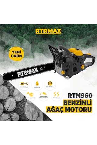 Rtrmax RTM-960 Benzinli Ağaç Motoru