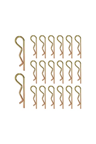20 Pcs Hitch Pim Klipsi, 5mm X 100mm R Klipler Renkli Çinko Yay Çelik Tespit Tel Saç P