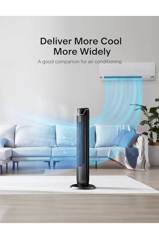Kule Fan, Uzaktan Kumanda, 38db Fısıltı Sessizliği, 5 Hız Kademesi Ve 4 Mod, Led Ekran, 15h Zamanlayıcı, 90 Salınım 02151083