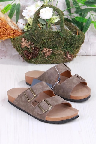 Pierre Cardin Stock Hastane Havuz Deniz Plaj Erkek Terlik 867800000726 50 Vizon Vizon