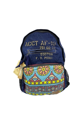 Old Cotton Cargo Kaliteli Tek Bölmeli Vintage Disayn Günlük Gezi Okul Sırt Çantası North Dakato Bag Brand 30x43cm Lacivert