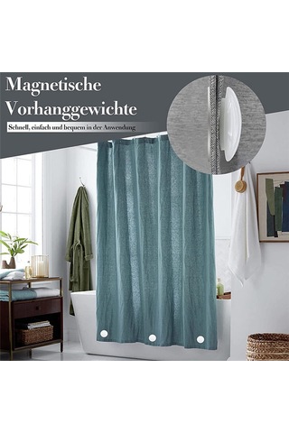 Drapery Ağırlıkları Mıknatıs Duş Perdesi Ağırlıkları Alt,siyah Siyah