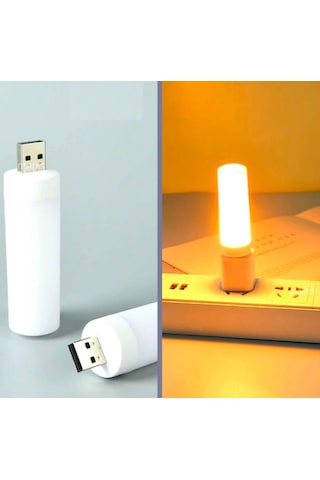 Omeniv Mum Alevi Efektli Usb Led Lamba Günışığı Laptop Outdoor Yeşil