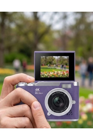 Northcity 48 Mp Dijital Fotoğraf Makinesi 4k Video Flip Ekranlı Kompakt - Profesyonel Görüntü Kalitesi