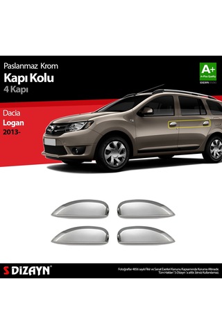 Dacia Logan Mcv Krom Kapı Kolu 4 Kapı 2013-2020