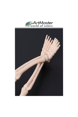İskelet Modeli Plastik 20 Cm 1 Adet Silikon İnsan İskeleti Plastik İsket Modeli Silikon İskelet Deneyi Araba Süsü