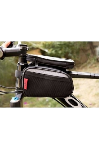 Procycle Pc-250 Kadro Üstü Telefon Bölmeli Mini Bisiklet Ön Heybe Siyah