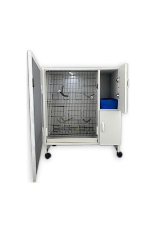 İstanbul Kafes Model Slt02y Pvc Kuş Dolabı