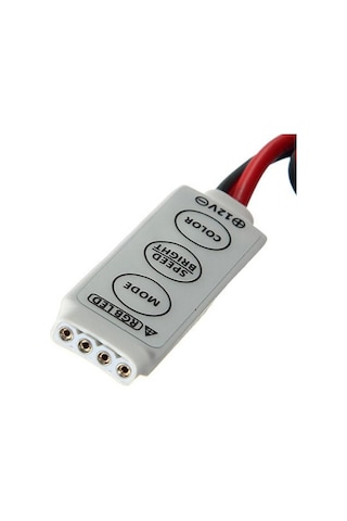 5-24 Volt 3 Tuşlu RGB Mini Dimmer RGB Led Denetleyici