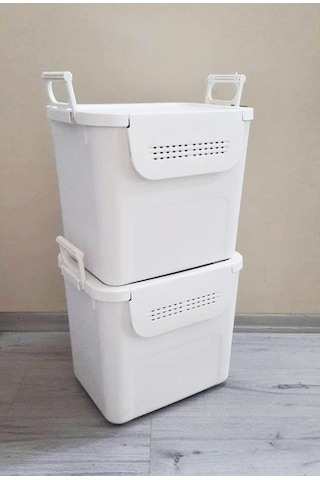 Geseus Motek Mybox 2x30 Litre Kulplu Çok Amaçlı Organizer Saklama Kutusu-mt-35 001