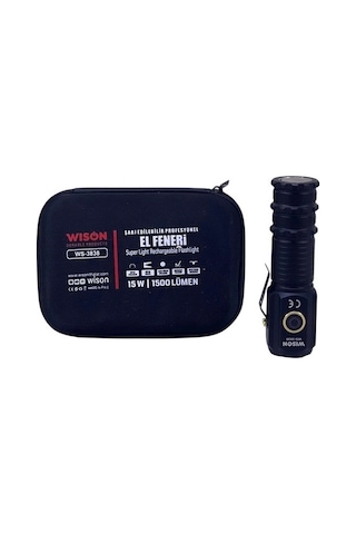 Ws-3838 1500 Lümen Mıknatıslı Usb Şarjlı El Feneri Çok Renkli