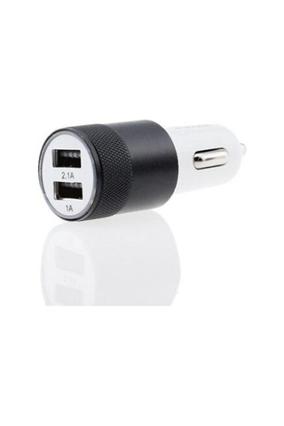 Çakmak Soketi Çift Usb'Li-Siyah / Icca84-2