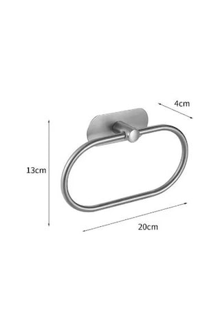 Kendinden Yapışkanlı Yuvarlak Havluluk Krom Krom