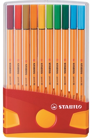 Stabilo Point 88 Fineliner 20 Renk Plastik Kutulu