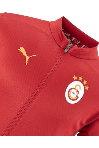 Galatasaray Orijinal Lisanslı A Takım Tam Fermuarlı Antrenman Üst Kırmızı Sweat Gs Aslan Baskılı Hediyelik Ahşap Kutulu Kırmızı - Sarı