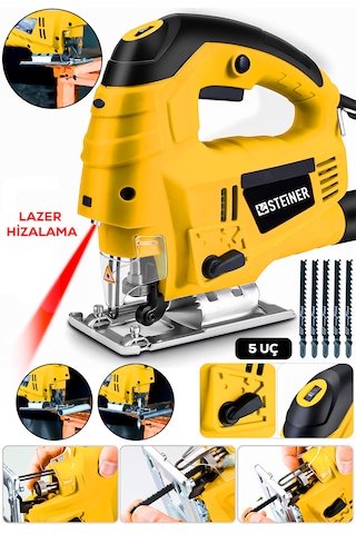 Steiner ST-4600W Devirli Lazerli Pandüllü Dekupaj Testere Sarı