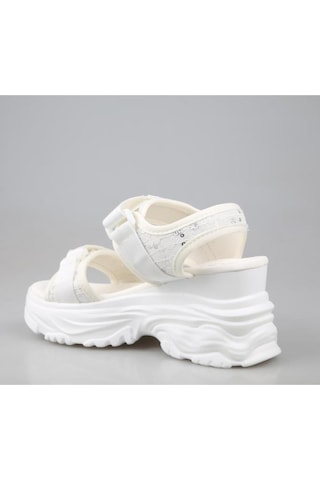 Guja 24y413-9 Kadın Dolgu Topuk Sandalet Beyaz 36-40 001