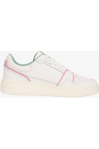 Tommy Hilfiger Tommy Jeans Retro Basket Kadın Siyah Spor Ayakkabı-9446 Ecru & Mystic Pink