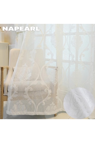 1 Pc Napearl Moda Avrupa Tarzı Tül Perdeler Yüksek Kaliteli Yumuşak Tül Perdeler Oturma Odası Yatak Odası Ev Dekor İçin Mavi