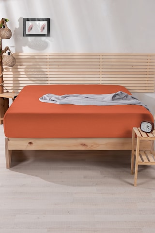 Nordqueen %100 Pamuk Tek Kişilik 100 200 Lastikli Çarşaf Kiremit