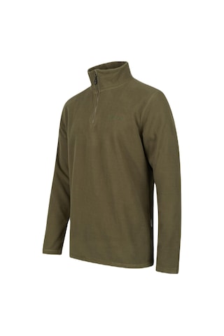 2AS Purna Yarım Fermuarlı Erkek Polar Sweatshirt Haki