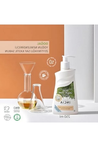 Yoğun Nemlendirici Zeytinyağlı %100 Doğal Sıvı Kastil Sabunu, 250 Ml