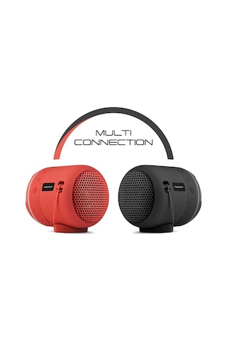 Powerway C4 Taşınabilir Bluetooth Hoparlör Ses Bombası Yüksek Ses Gücü Sese Duyarlı Led Işık