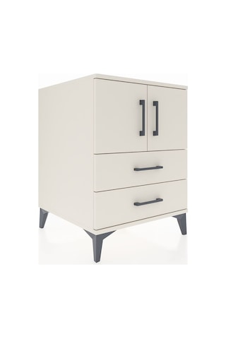 Kronos Komodin 2 Raflı 2 Çekmeceli 2 Kapaklı 60x59x80 Aytaşı-aytaşı Aytası