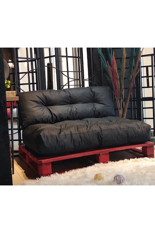 Colormix Kalorifer Önü Palet Üstü, Palet Üstü, Oturma Minderi,yer Minderi, Minder,tv Izleme Minderi, Bahçe Minderi, Siyah