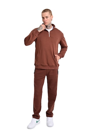 Sportive Badajoz Erkek Kahverengi Günlük Stil Sweatshirt 24ke016-khve Kahverengi