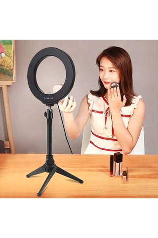 Puluz 6.2cm Pkt3032 Led Işık 16cm Stand Youtubercanlı Yayın Selfie Tiktok Makeup- 5775