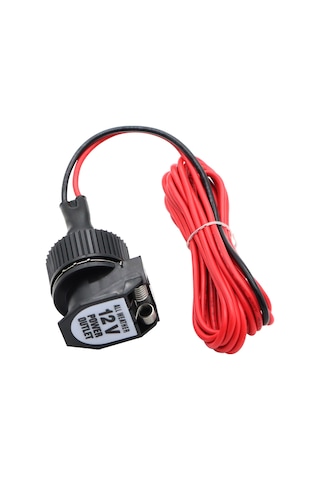 Monyee 12v Plastik Anahtar, 16 Awg Kablolu Yaylı Kapaklı, 21mm İç Çaplı Güç Ana Soketi