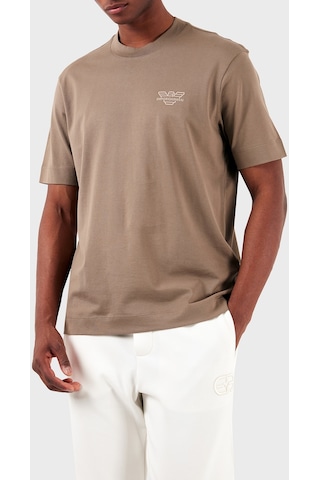 Emporio Armani Erkek T Shirt 3d1th3 1jocz 04b4 Kahve Kahverengi