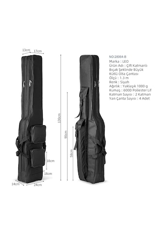 Olta Kamışı Çantası 1.3m Siyah