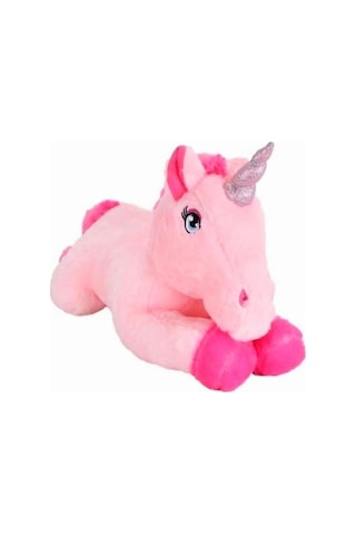 Sevimli Pembe Melek Unicorn Pony Peluş At Oyuncak 50 Cm Pembe