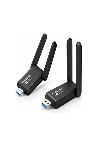 Usb Wifi 6 Wireless Adaptör Dual Band 2.4ghz & 5ghz Yüksek Hız