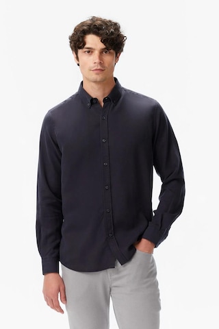 Nautica Erkek Siyah Classic Fit Gömlek-11421 Siyah