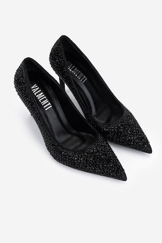 Valmenti Kadın Suni Deri Siyah Stiletto Ayakkabı 1160 26605 Bn Ayk Y26 Sıyah