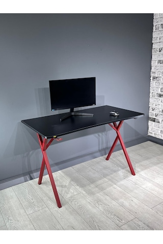 Heygaming Profesyonel Oyuncu Masası Siyah Kırmızı Bilgisayar Masa Siyah